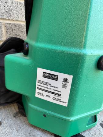 Bissell BigGreen Commercial Backpack Vacuum - $150 (Lower East Side)