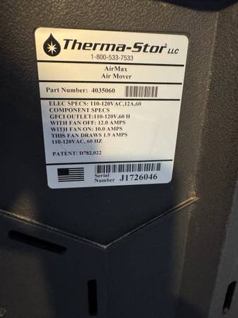 pair of Phoenix AirMax radial air movers in excellent working condition - $495 (Bronx)