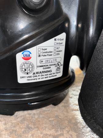 Kleenline 10-Quart Commercial Backpack Vacuum - Pulse Power (Excellent - $300 (boulder creek)