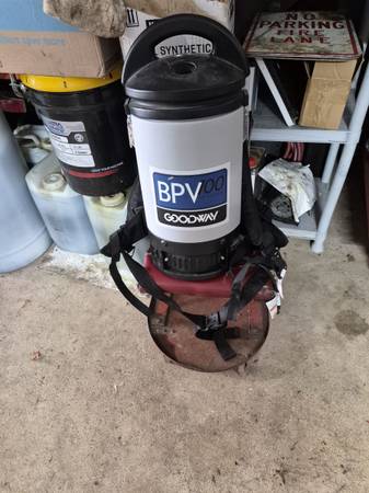 Goodway backpack vacuum - $300 (Rye)