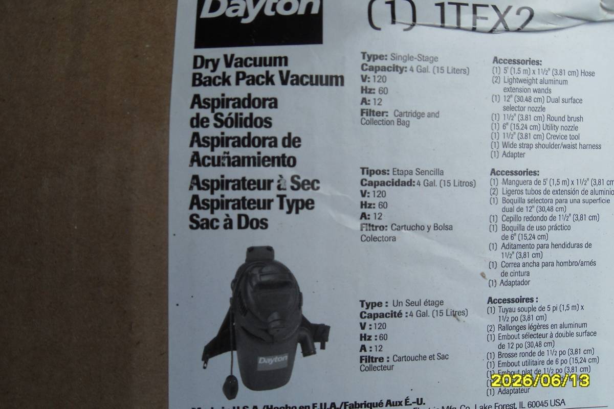 Commercial Backpack Vacuum