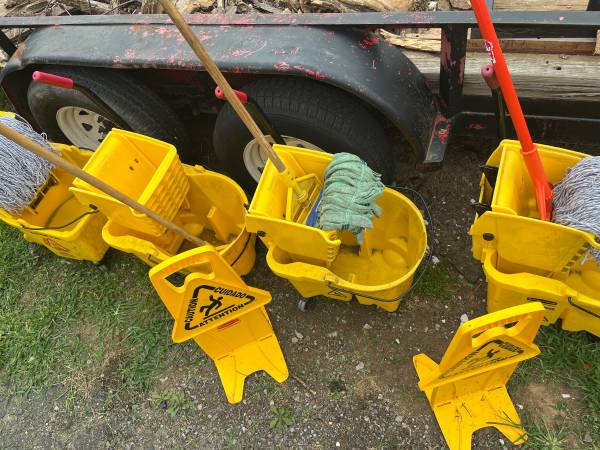 Mop buckets with acc - $50