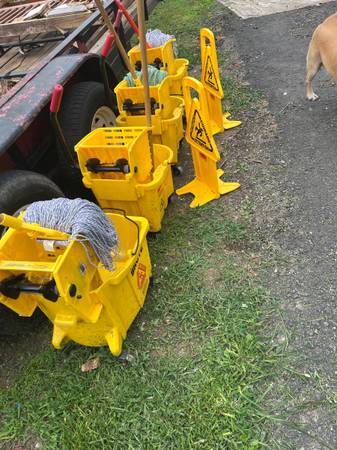 Mop buckets with acc - $50