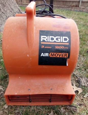 Rigid air mover 3 speed 1600 cfm - $95 (Lubbock)