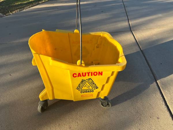 Mop Bucket + Safety Sign + Floor Cones - $36 (Castle Rock)