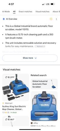 Floor scrubber & buffer combo - $800 (Sioux Falls)