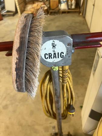 Vintage Craig Commercial Floor Buffer / Polisher with Horsehair Brush - $55 (Newport)